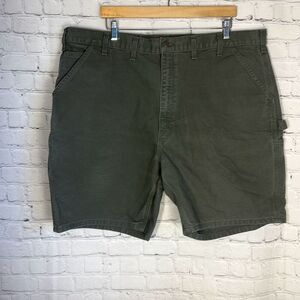 Carhartt Mens Green Original Fit Cargo Carpenter Shorts Jorts size 44
